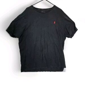 Polo Ralph Lauren Black Red Pony Mens Crewneck Short Sleeve T Shirt XXL